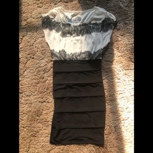 Black and white dress